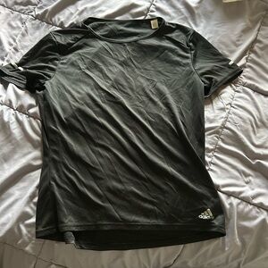 Adidas Black Short Sleeve Tee Athletic Performance
